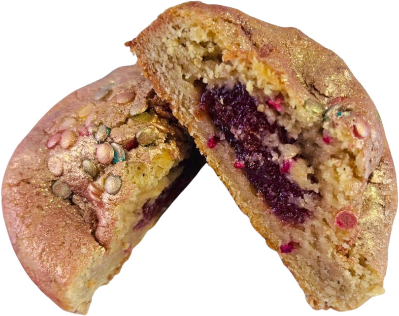 STARLIGHT cookie, cut open