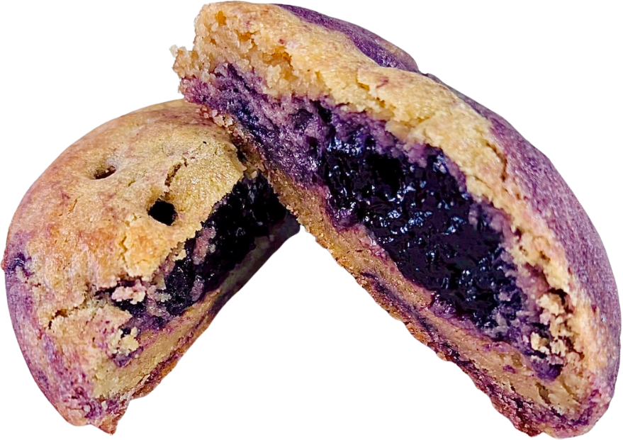 PLUTO cookie, cut open