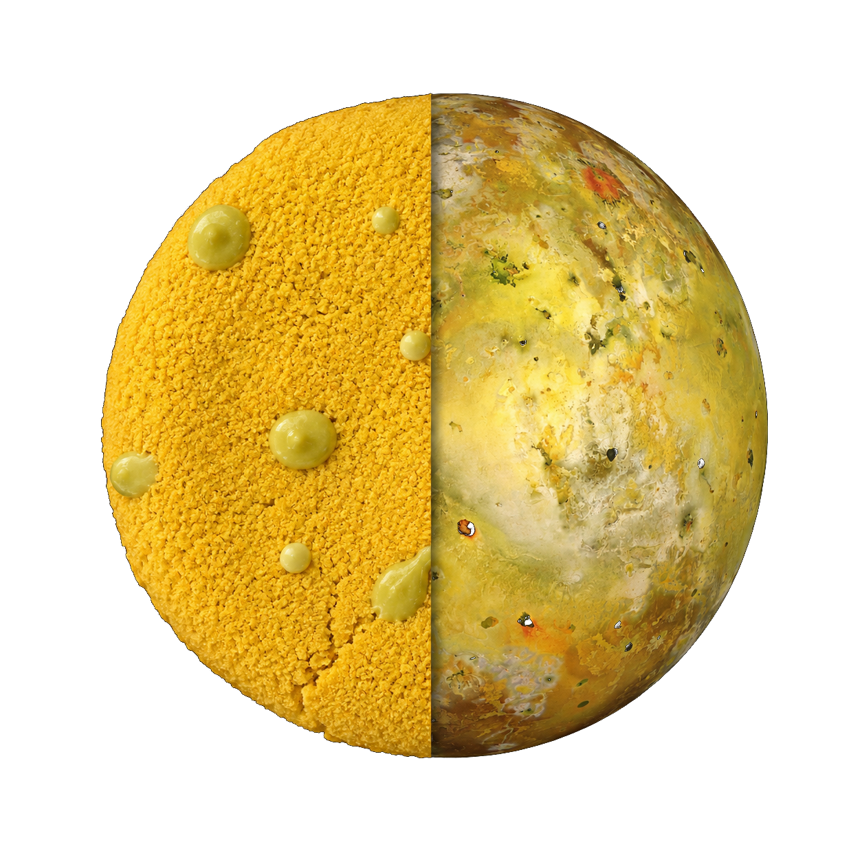 Io — half cookie, half moon